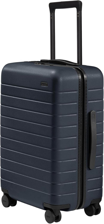 Away Bigger Carry-On Luggage, Lightweight Hardside Large Suitcase with Spinner Wheels, TSA Lock, Airline Approved, Navy Blue