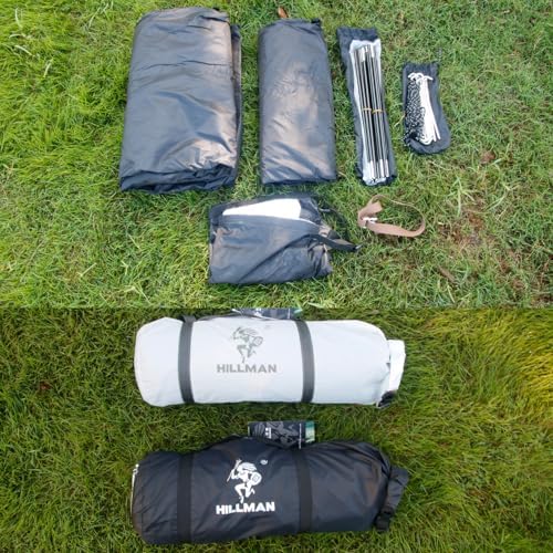HILLMAN 1/2/3/4 Person Tents for Camping Instant Lightweight Backpacking Tents Easy Set Up Waterproof Family Camping Tent with Rainfly & Carry Bag Portable Dome Tent for Camping Hiking & Traveling