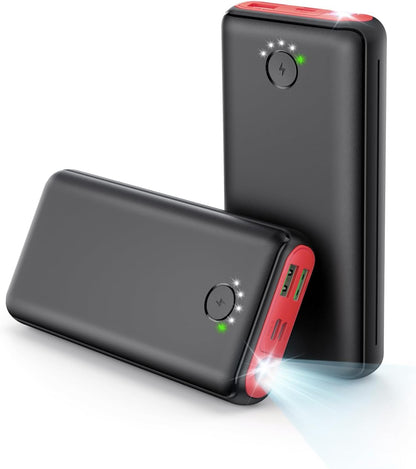 Portable Charger Power Bank 40000mah, USB C Fast Charging 22.5W External Battery Pack Phone Charger Quick Charge with 3 Outputs & 2 Inputs for iPhone Android Samsung Travel Essentials Camping