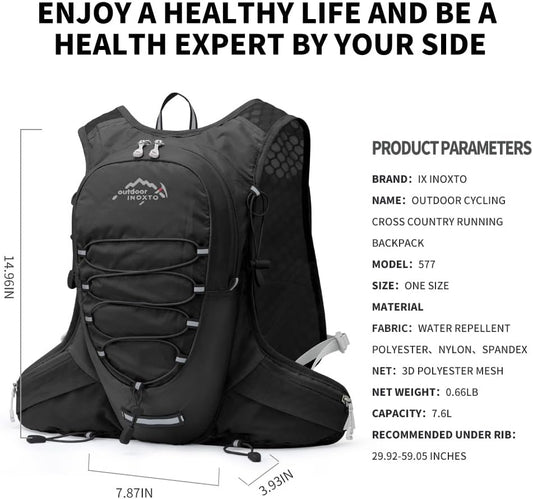 Running Hydration Vest for Men Women Water Backpack for Running 3L Running Hydration Pack for Trail Running Marathon Race Hiking