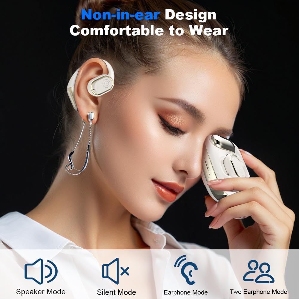 Ai Translation Earbuds Real Time, 3-in-1 Language Translator Earbud 144 Languages Wireless Translation Earbuds, Fit iOS and Android, Wireless Headphones for Travel Business Learning (Black)