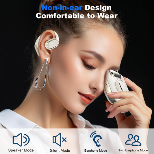 Ai Translation Earbuds Real Time, 3-in-1 Language Translator Earbud 144 Languages Wireless Translation Earbuds, Fit iOS and Android, Wireless Headphones for Travel Business Learning (Black)