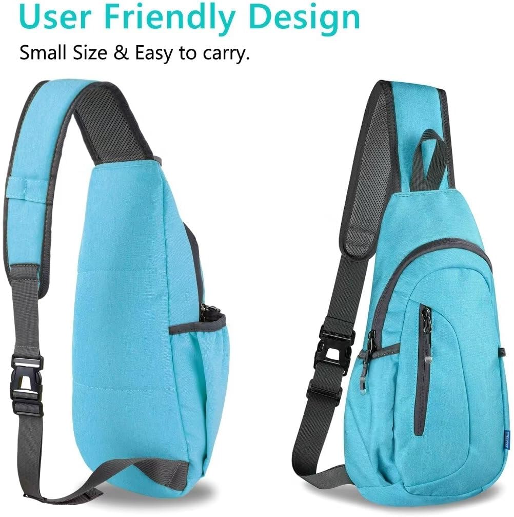 TITECOUGO Small Sling Bag, Lightweight Crossbody Backpack for Men Women, Shoulder Bag for Sports and Outdoor