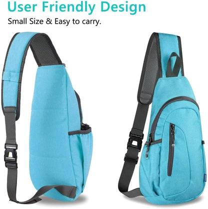 TITECOUGO Small Sling Bag, Lightweight Crossbody Backpack for Men Women, Shoulder Bag for Sports and Outdoor