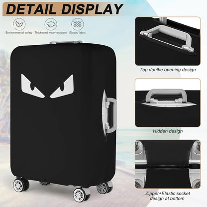 Luggage Covers For Suitcase Tsa Approved, Washable Suitcase Cover Elastic Luggage Protector Scratch Resistant Suitcase Cover For 23-25 Inch Wheeled Luggage(Eye-24 inch)