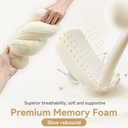 HIKEMAN Camping Memory Foam Pillow - Ultralight Travel Pillow,Backpacking Pillow with Removable Cover,Ergonomic Pillows,Neck Lumbar Support for Outdoor Camp,Sport,Hiking,Backpacking Sleep (Brown)