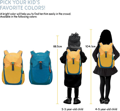 MOUNTAINTOP Kids Backpack 12L Toddler Hiking Backpack,Kindergarten Preschool Daypack for Boys Girls