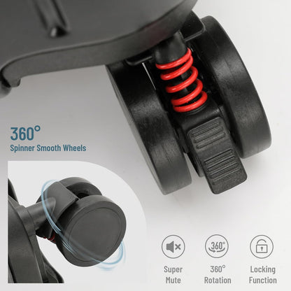 20-Inch Ride-On Suitcase for Kids & Adults – TSA-Approved Underseat Carry-On Luggage with 360° Wheels, Built-In Seat & Safety Belt – Lightweight Durable Spinner Suitcase for Airplane Travel Fits Ages