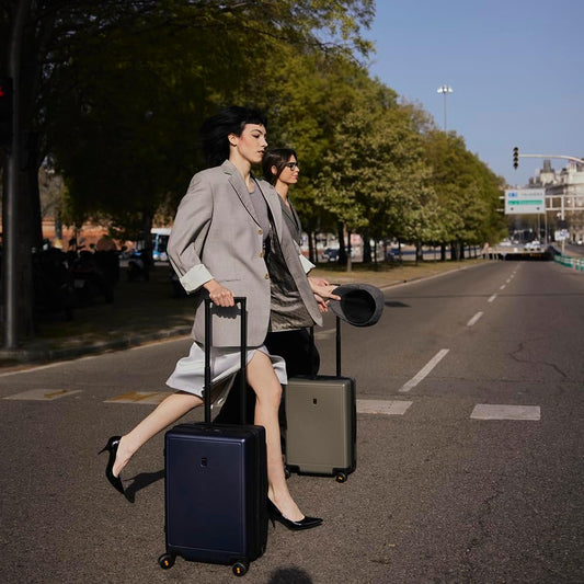 LEVEL8 Elegance Carry-on Suitcase, 20 Inch Carry on Luggage, Hardside Large Suitcases with Wheels, Tavel Bag with Tsa Lock, Olive Green