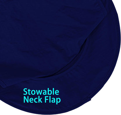 Sun Hats for Men Women Fishing Hat UPF 50+ Breathable Wide Brim Bucket Hats Summer UV Protection Safari Hat with Neck Flap