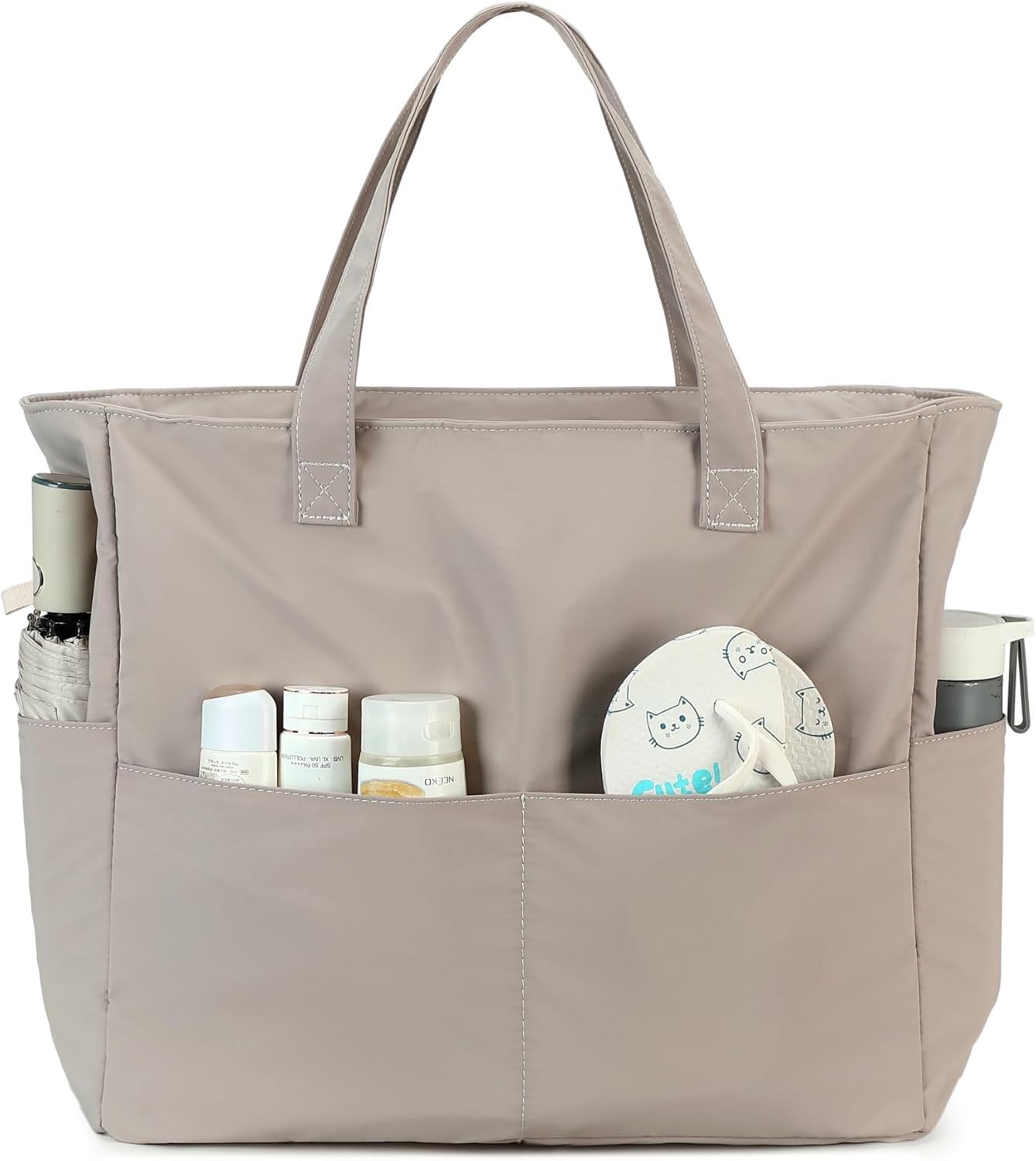 Waterproof Beach Tote Pool Bags for Women Ladies Extra Large Gym Tote Carry On Bag With Wet Compartment for Weekender Travel