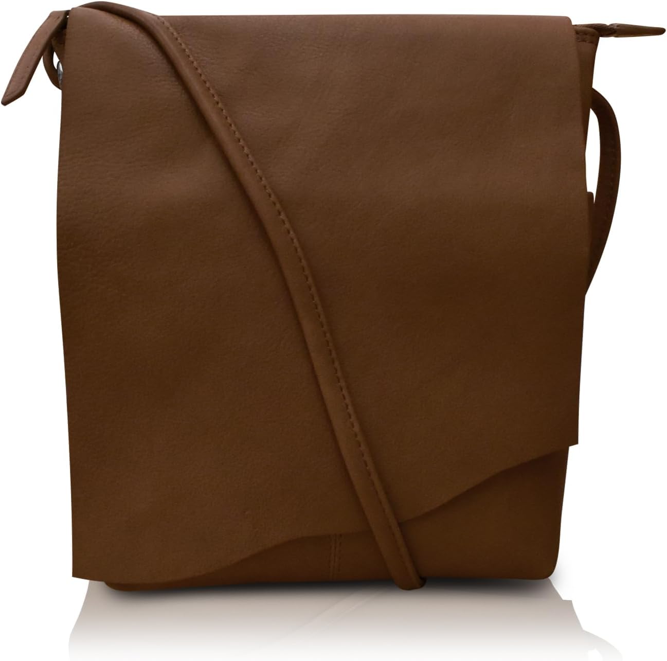 ili New York Leather Mini Sac Crossbody - Genuine Leather Crossbody Bags for Women with RFID Blocking, Adjustable Strap