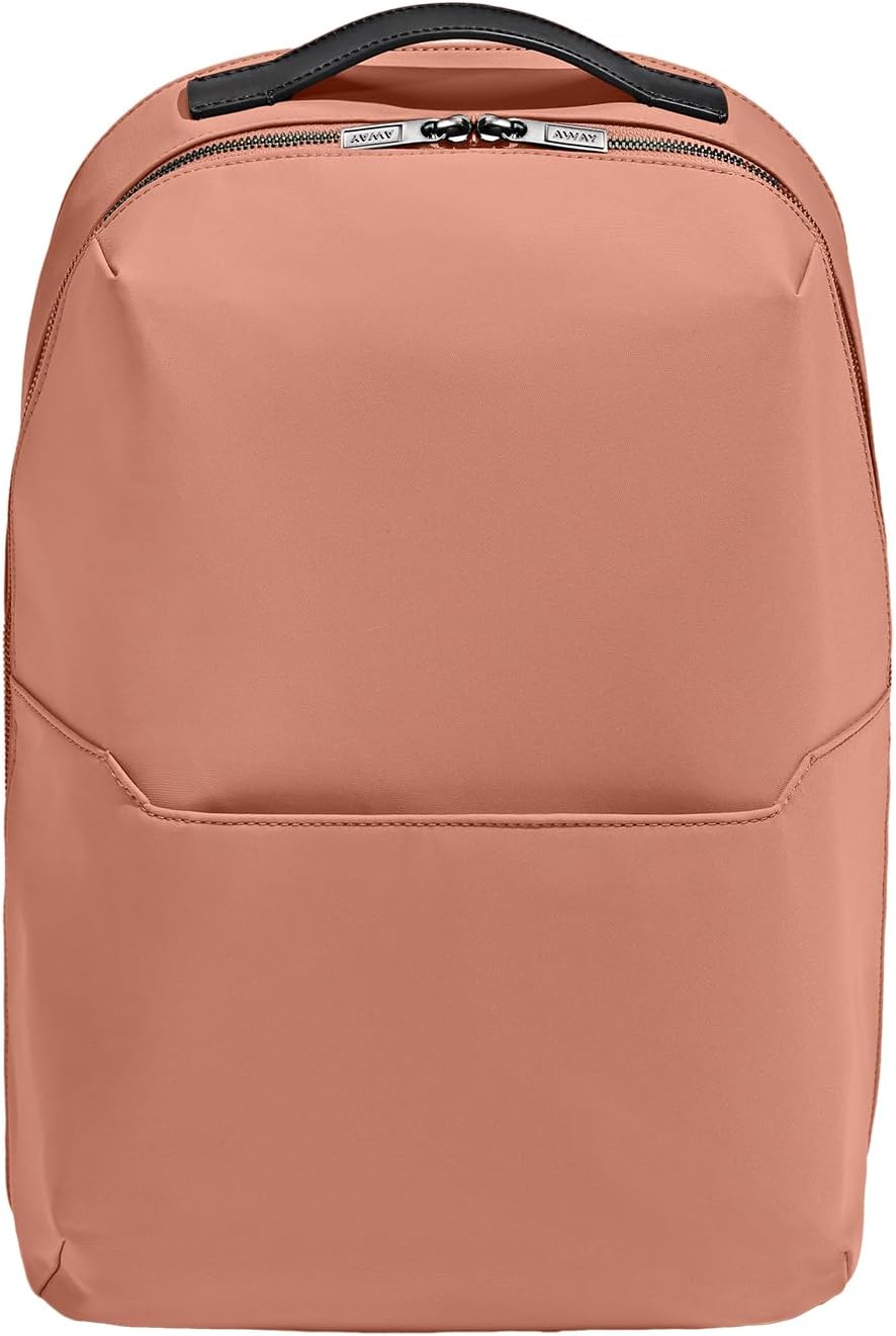 Away Everywhere Zip Backpack, Travel Backpack with Laptop Sleeve, Lightweight & Durable, Travel Essentials, Clay Pink