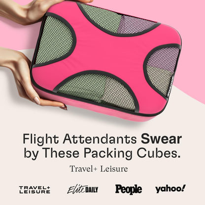 Shacke 6 Set Packing Cubes for Travel - Compression Packing Bags/Travel Organizer - Luggage Organizer Bags for Traveling - Travel Essentials for Women - Cruise Must Haves Packing List