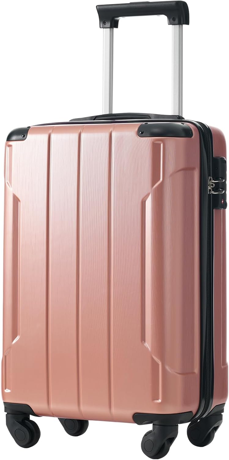 Merax 20 Inch Carry On Luggage Airline Approved, Hardshell ABS Suitcase with Spinner Wheels, TSA Lock, Lightweight Travel Luggage for Business Trips & Weekend Getaways