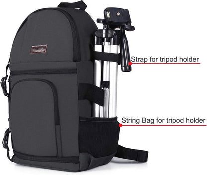 MOSISO Camera Sling Bag, DSLR/SLR/Mirrorless Camera Backpack Case Shockproof Photography Backpack with Tripod Holder & Removable Modular Inserts Compatible with Canon/Nikon/Sony/Fuji