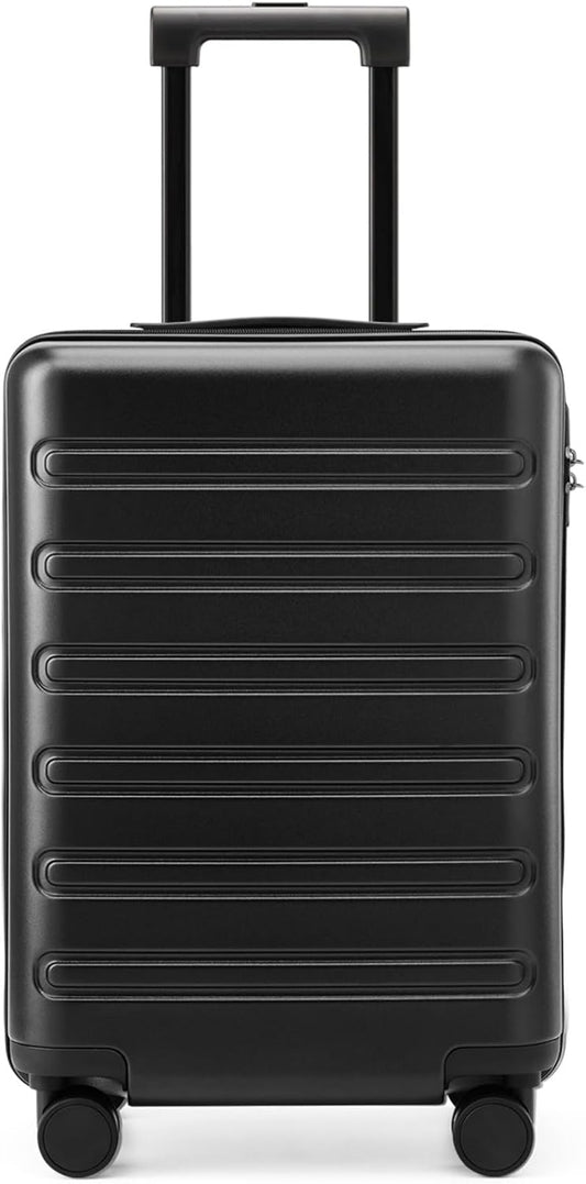 Carry on Luggage 22 X 14 X 9 Airline Approved, 20 Inch Luggage for 3-5 Days Travel, Double Spinner Wheels, 100% Hardshell PC, TSA Lock (09-Black, Carry-On 20-Inch)