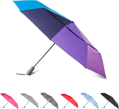totes Men's and Women's Ultimate Folding Umbrella with Auto Open Close Windproof Sun Protection