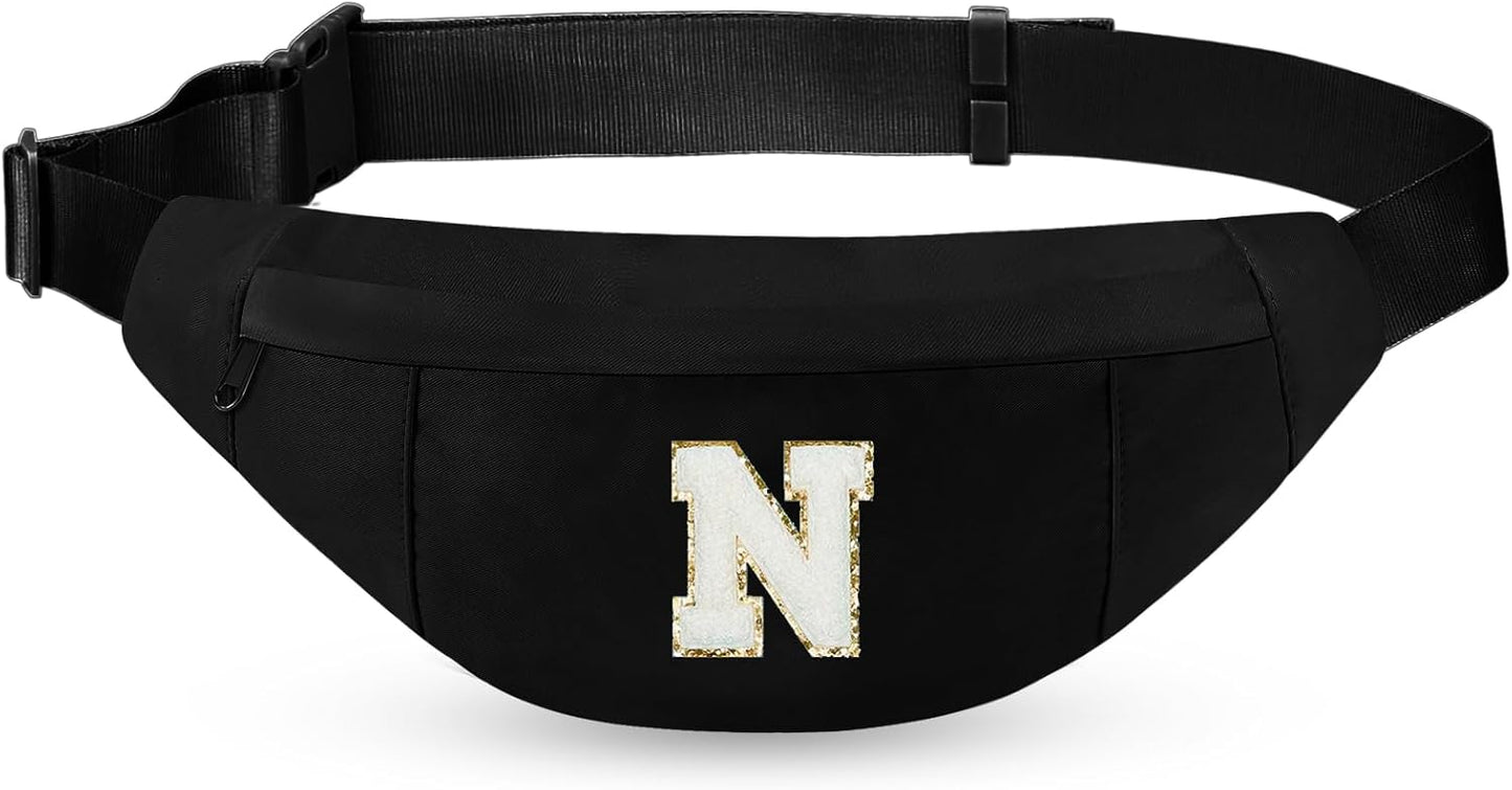 MAXTOP Large Crossbody Fanny Pack with 4-Zipper Pockets,Gifts for Enjoy Sports Festival Workout Traveling Running Casual Hands-Free Wallets Waist Pack Phone Bag Carrying All Phones