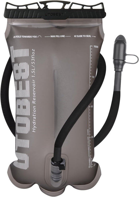 Hydration Bladder,TPU Water Bladder,Water Bladder for Hiking Backpack,BPA Free,Wide Opening,Leak-Proof,Water Reservoir for Hiking Cycling Camping Running