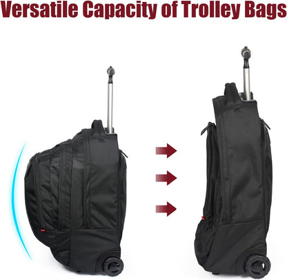 star cloud 21x14 x8 Rolling Backpack For Adults With wheel, Durable Wheeled Backpack With 17" Laptop Sleeve,Travel Carry on Backpack with Wheel for Convenience