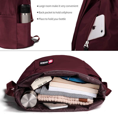 ZOORON Waterproof Drawstring Gym Backpack Bag for Men & Women, Sport Gym Sack Mini Travel Daypack