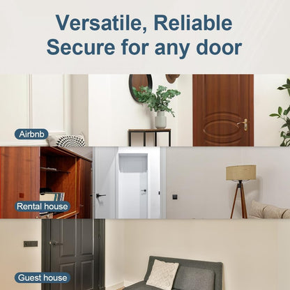 CGPLUS Security Door Stopper SEDOLI for Safe Stay, Home, Travel (Mute, Ivory)