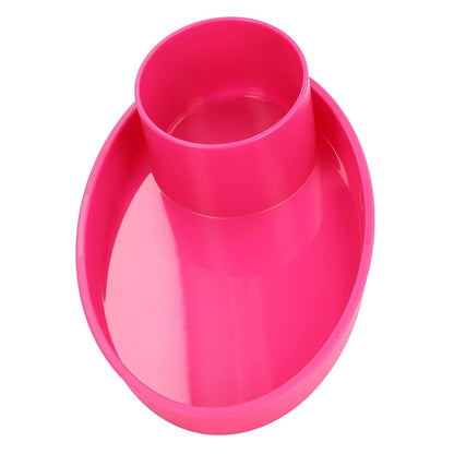 Snack Tray for Kids Car Seat with Secure and Sturdy Design, Versatile Usage, Compact and Portable Design, Easily Attachable, Cup Holder (Roseate)