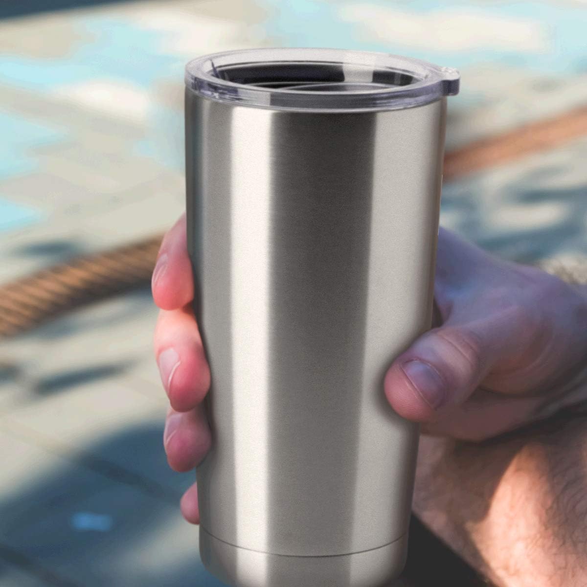 HASLE OUTFITTERS 20oz Tumblers Bulk Stainless Steel Cups with Lid Double Wall Vacuum Insulated Coffee Mugs for Cold & Hot Drinks Pack