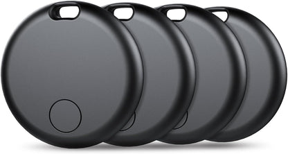 Air Tracker Tags-4 Pack: Smart Bluetooth Tracker, Item Finder Works with Apple Find My (iOS Only) App, Trakcer Tag Locator for Keys, Luggage, Satchel, Backpack etc. (Not for Android Devices)