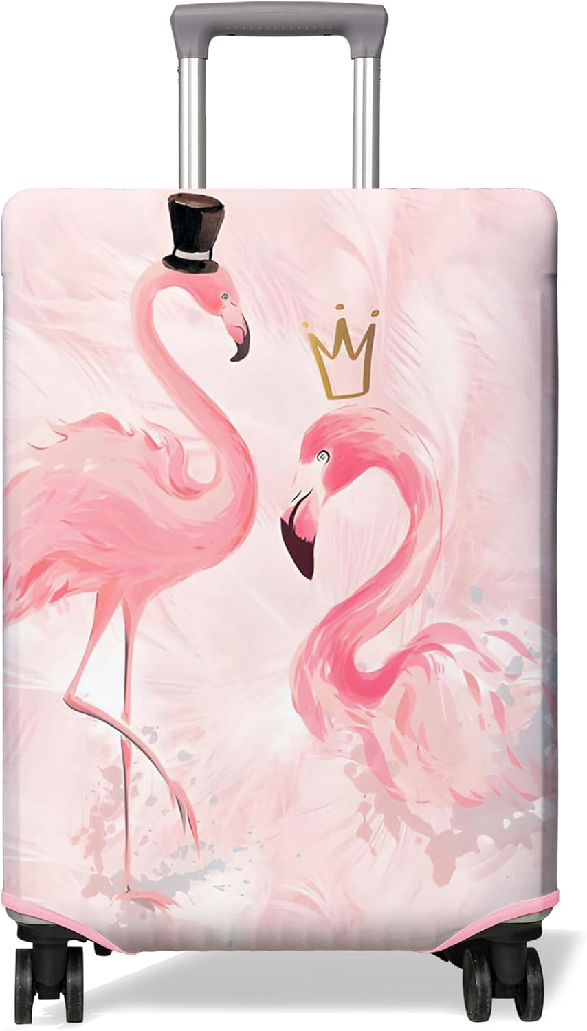 Travel Luggage Cover Suitcase Protector Fits 18-32 Inch Wheel Covers PatternedTravel Related Items Flower Luggage Protector Elastic XL