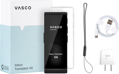 Vasco V4 Language Translator Device | 112 Languages | Free Lifetime Internet in Almost 200 Countries | Cobalt Blue
