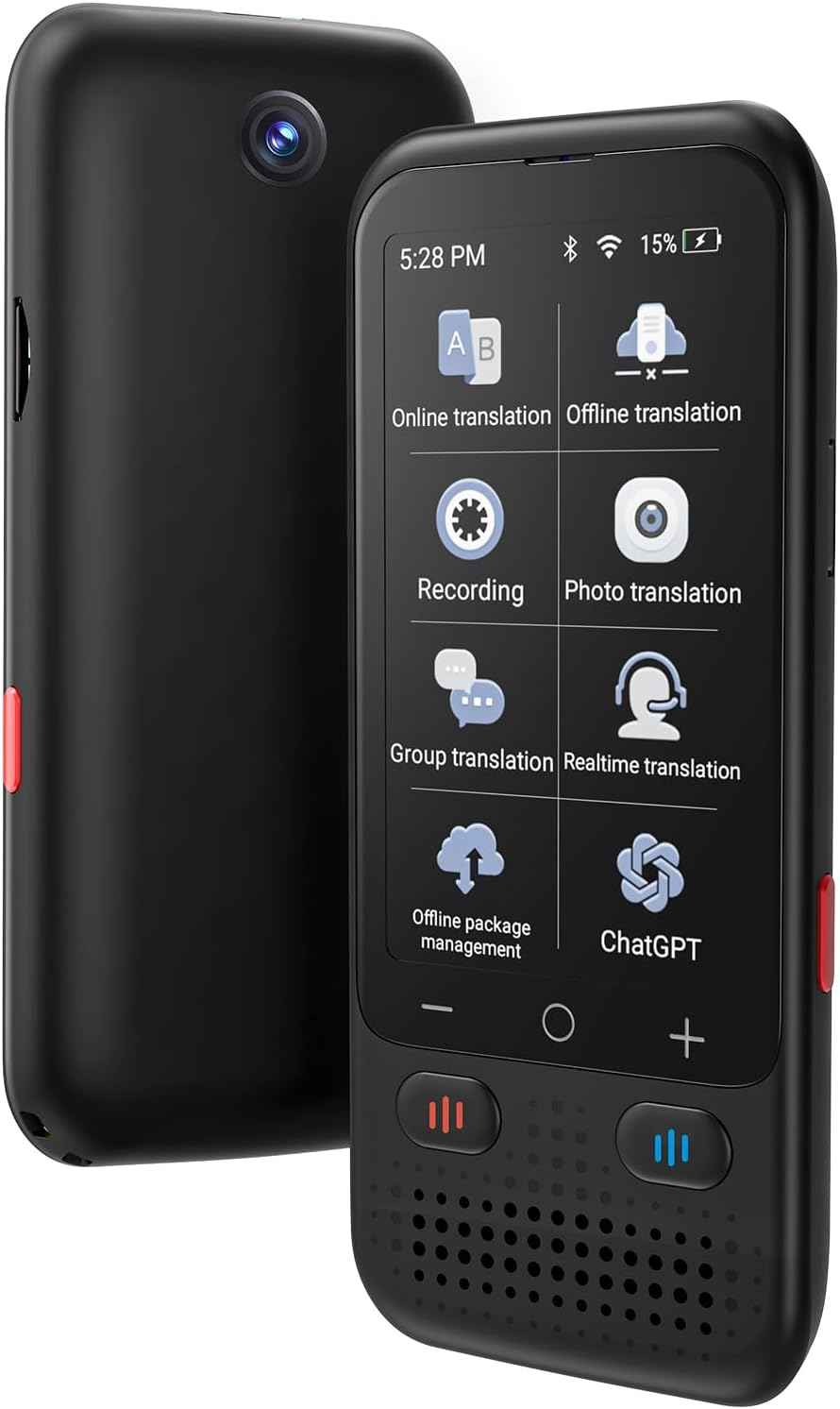 Language Translator Device No WiFi Needed, Upgraded Ai ChatGpt Translator with 150+ Languages, Offline/Photo/Real Time Translation Device for Travel Business Learning