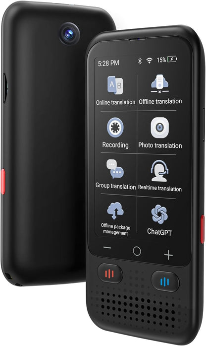 Language Translator Device No WiFi Needed, Upgraded Ai ChatGpt Translator with 150+ Languages, Offline/Photo/Real Time Translation Device for Travel Business Learning