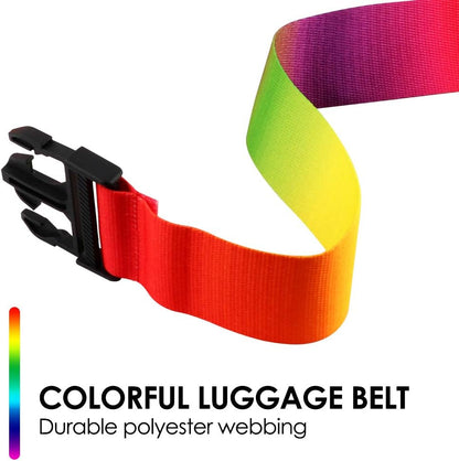 Adjustable Travel Luggage Strap Suitcase Belt Travel Bag Accessories 1.96 in W x 6.23 ft L