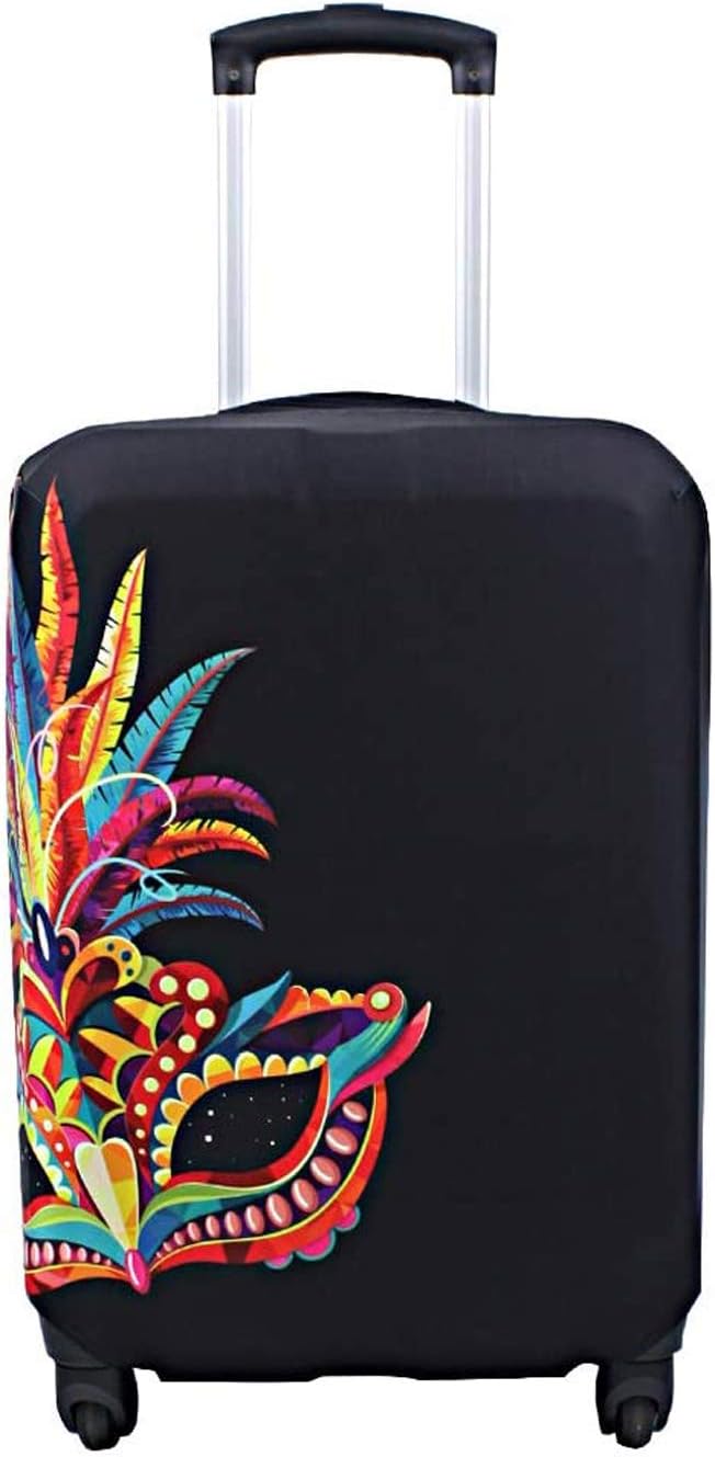 Explore Land Travel Luggage Cover Suitcase Protector Fits 31-32 Inch Case (Carnival, XL)