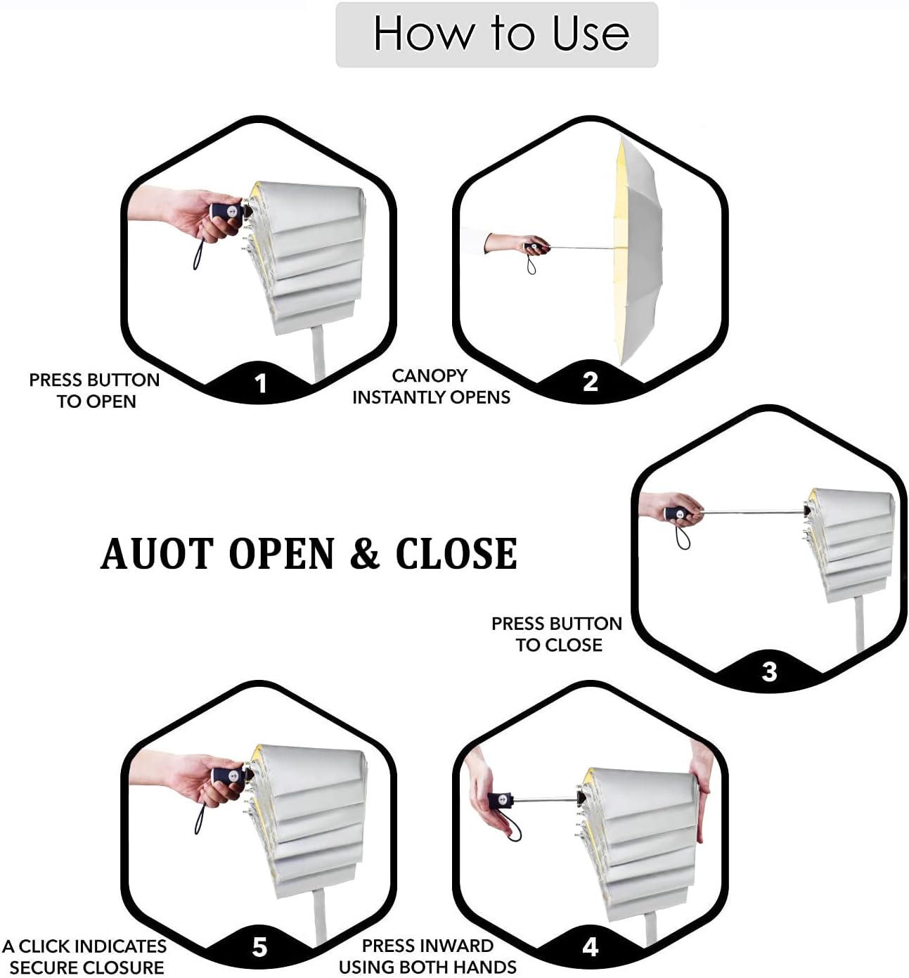 Cuby UV Sun Umbrella Compact Folding Umbrella lightweight Portable Manual Travel Umbrella for Rainproof & 99% UV Protection with Black Anti-UV Coating