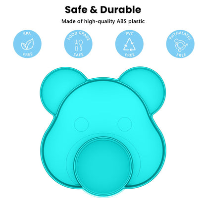 BlueOrigin Car Seat Snack Tray - Travel Tray for Kids Car Seat, Stroller, Booster and Anywhere with a Cup Holder, Toddler Road Trip Essentials Food Plate for Snacks, Toys, Entertainment (Teal)