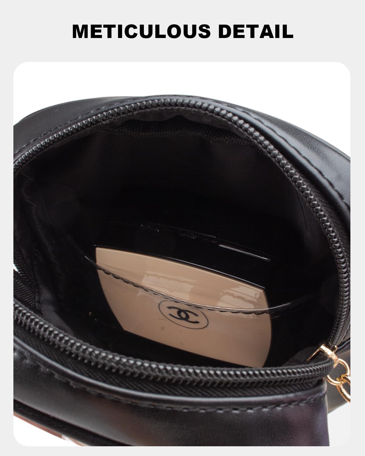 KOTORA TSA Approved Toiletry Bag with Mini Clear Makeup Bag Travel Size Beach Pool Bag Car Accessories for Women Her (Clear Mini-Black)