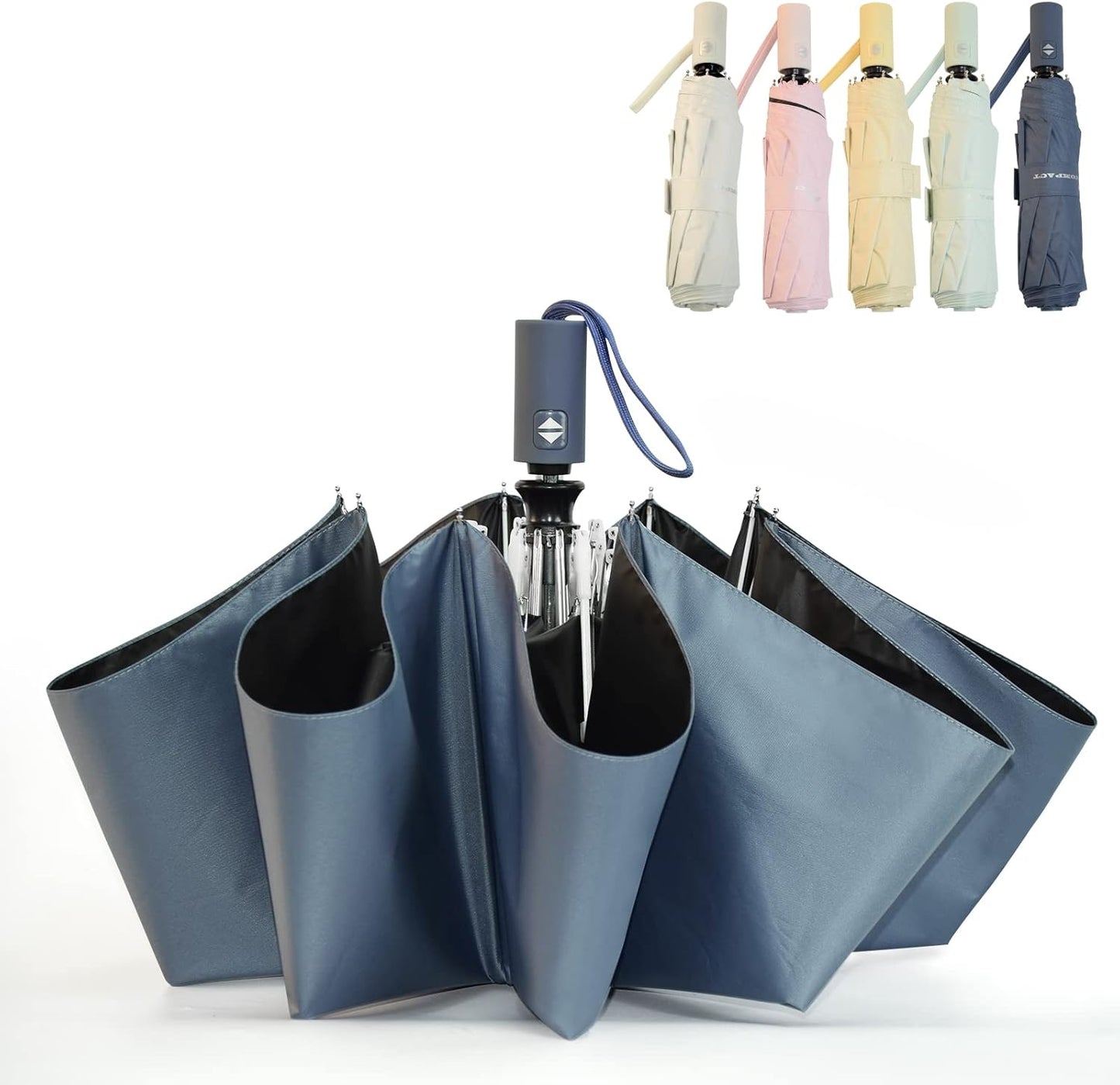 SY COMPACT Umbrella Automatic Travel Waterproof Light Folding Umbrellas Easy Carry for Women and Men