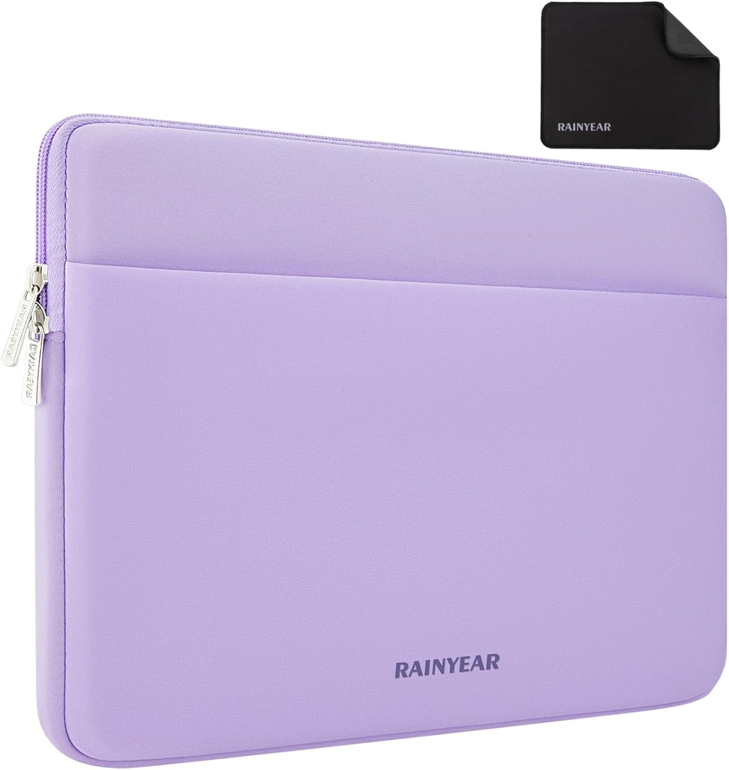 RAINYEAR Laptop Sleeve Case 15 16 Inch, Protective Portable Case with Front Pocket, Briefcase Handbag Computer Cover Laptop Bag Compatible for MacBook Pro/Max M4 M3 M2 M1, Purple