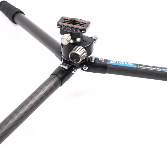 Leofoto Carbon Fiber Travel Tripod with 360° Ball Head, Lightweight Compact Professional Camera Tripod, Weight 4lbs, Max Loads 33lbs/15kg (LS-324CX+LH-40)