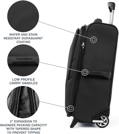 Travelpro Maxlite 5 Softside Expandable Upright 2 Wheel Carry-on Luggage - Image 3