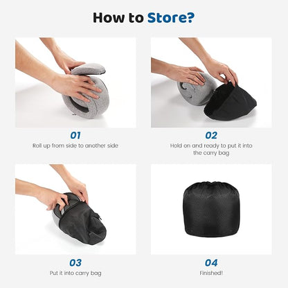 Neck Pillow Airplane, 100% Pure Memory FoamTravel Neck Pillow Travel Neck - Image 6