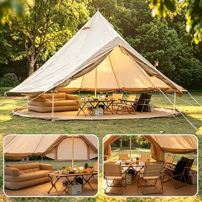 Pop Up Yurt Cabin Tent Waterproof Large Family 4-8 Person Easy Set