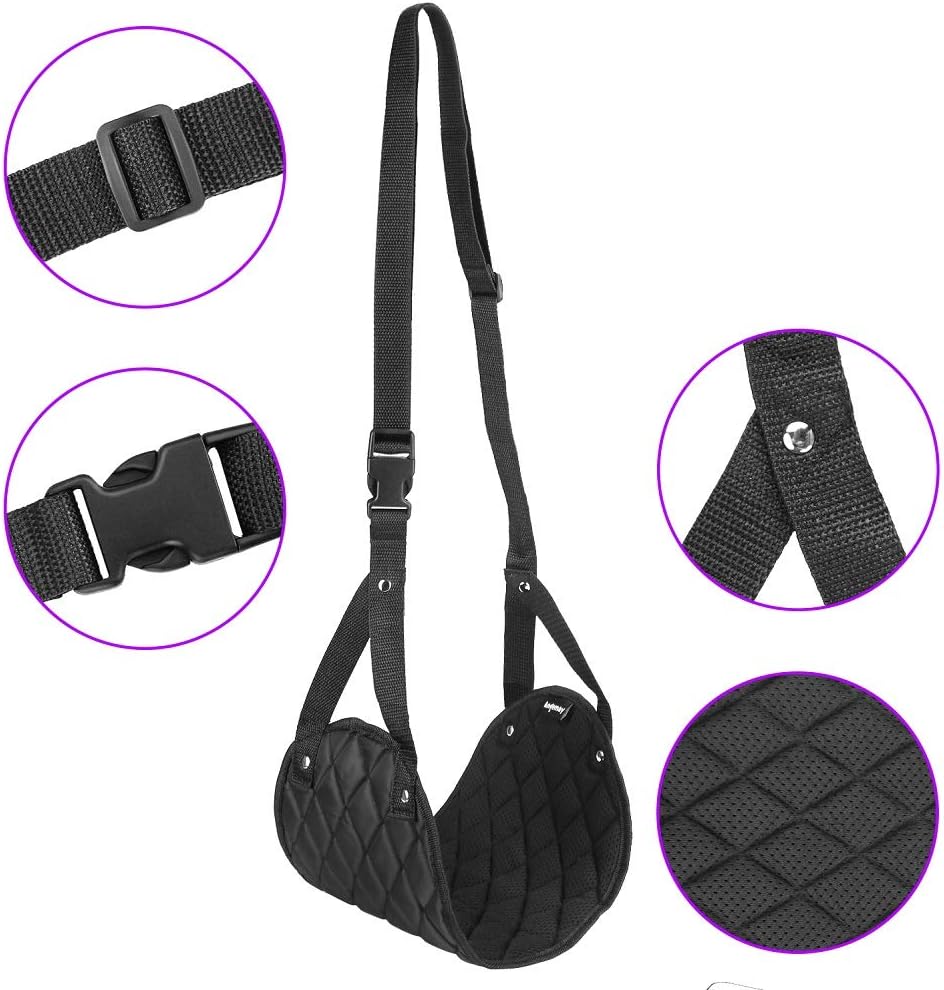 Airplane Foot Rest (Travel Comfortably), Perfect Airplane Travel Essentials, Portable Foot Hammock Airplane Plane Travel Accessorie, Long Flight Essentials, Relax your feet & Leg Airplane Foot Hammock