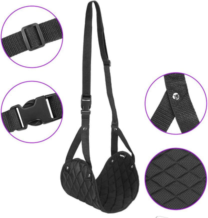 Airplane Foot Rest (Travel Comfortably), Perfect Airplane Travel Essentials, Portable Foot Hammock Airplane Plane Travel Accessorie, Long Flight Essentials, Relax your feet & Leg Airplane Foot Hammock