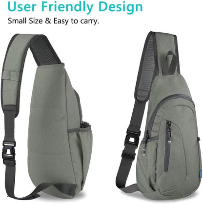 TITECOUGO Small Sling Bag, Lightweight Crossbody Backpack for Men Women, Shoulder Bag for Sports and Outdoor