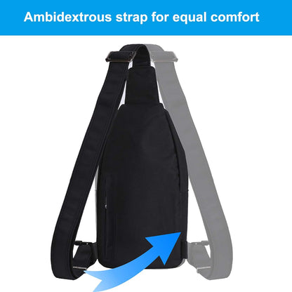 WATERFLY Small Crossbody Sling Backpack Anti Theft Backpack for Traveling Chest Shoulder Bag