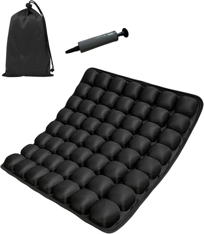 56 Air Cells Travel Cushion, 3D Inflatable Seat for Airplane, Car, Office Chair & Wheelchair, Portable & Comfortable Air Cushion for Long Flights, Driving & Sitting